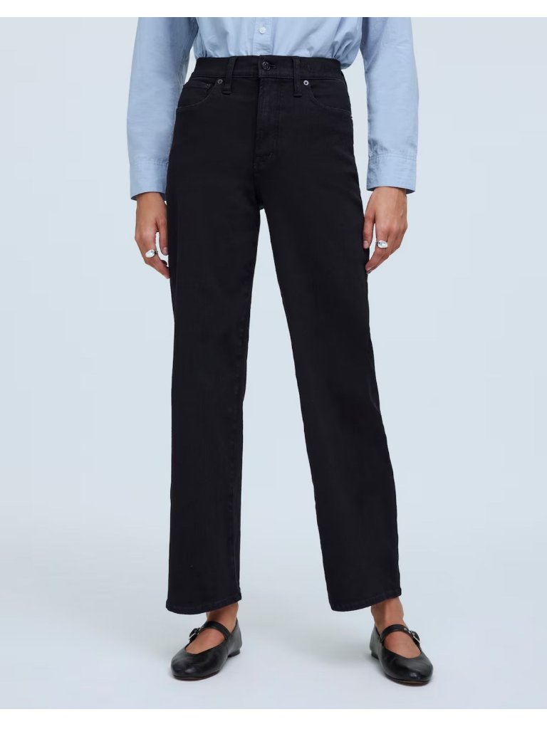 Madewell The Petite Perfect Vintage Wide-Leg Jean Black Size Size 33p Nwt Nm802